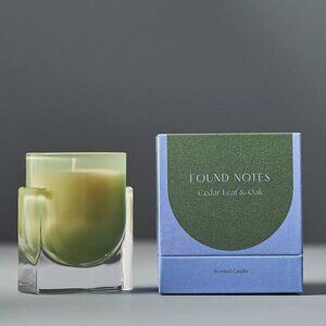 Found Notes Cedar Leaf & Oak Boxed Candle